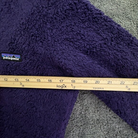 Patagonia Women Jacket Sherpa Fleece Purple Small Full Zip Soft W/ Pockets Lined - Picture 5 of 16